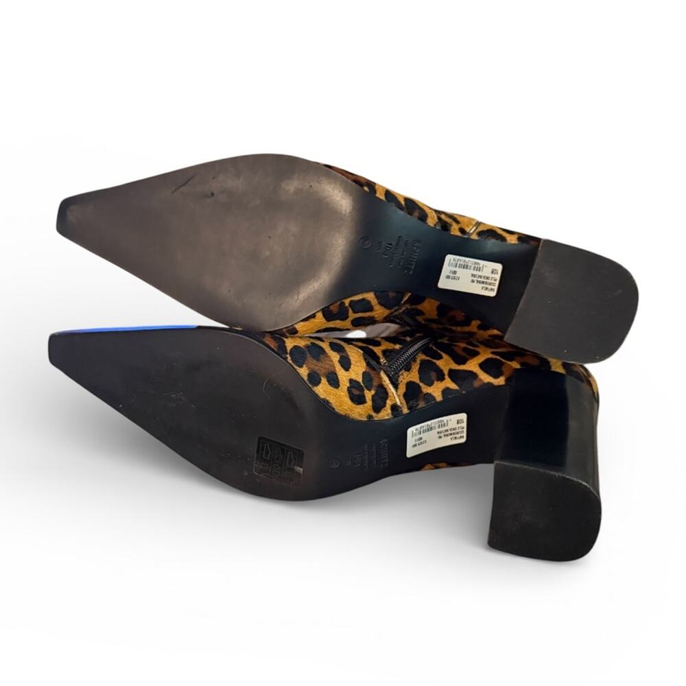 NWOT Schutz Raffaela Pointed Toe Hair Calf Leopard Booties – Sz 10B - Picture 10 of 10